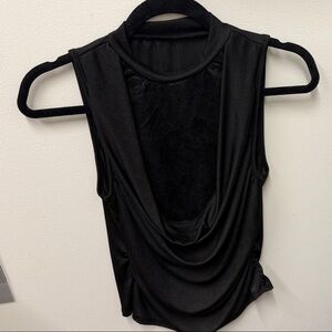 SHEIN Black Drape Tank Top